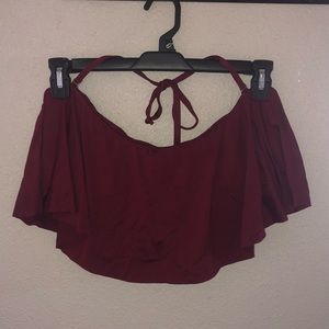 FLOWY BANDEAU BIKINI TOP